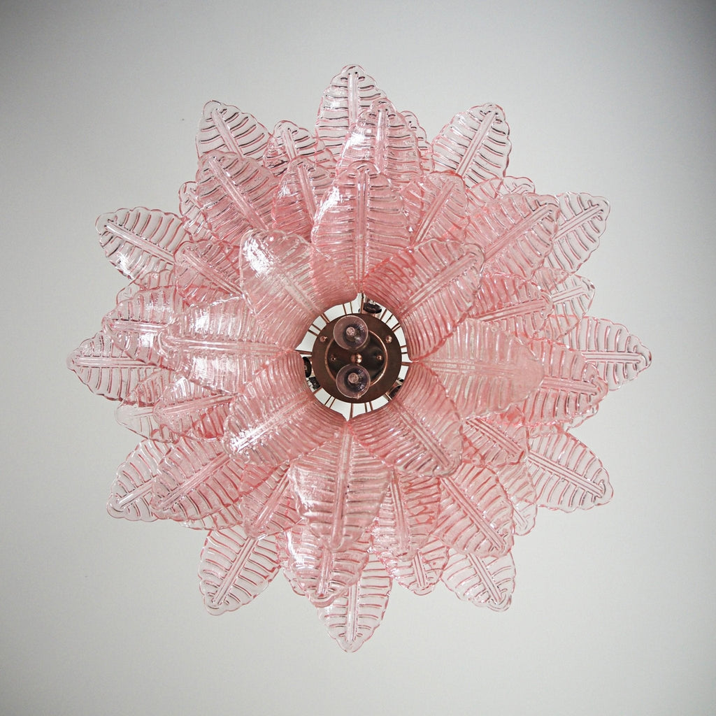 Aurora Lustre Rose Feuille Verre Superposé Gracieux Luxe - Neutralighting