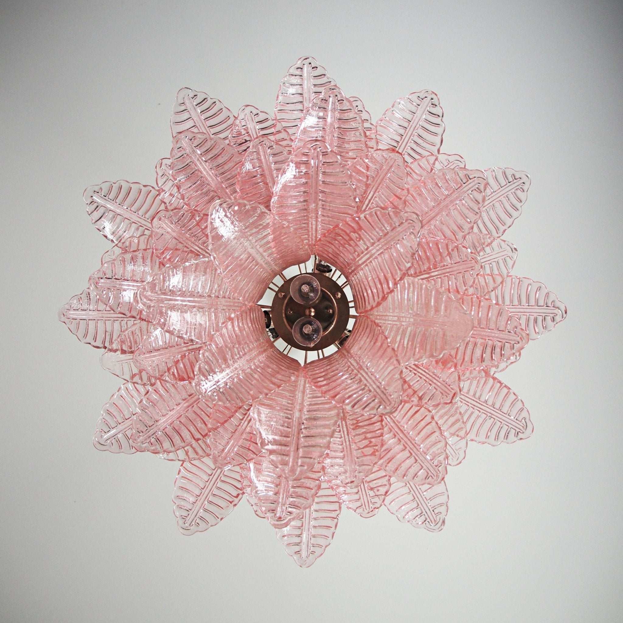 Aurora Lustre Rose Feuille Verre Superposé Gracieux Luxe - Neutralighting
