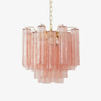 Aurora Lustre Verre Tube Superposé Luxe - Neutralighting