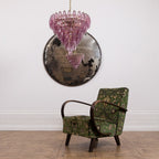 Aurora Lustre Rose Facetté Verre Superposé Vintage - Neutralighting