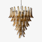 Aurora Lustre Ambre Verre Pétales Superposé Luxe - Neutralighting