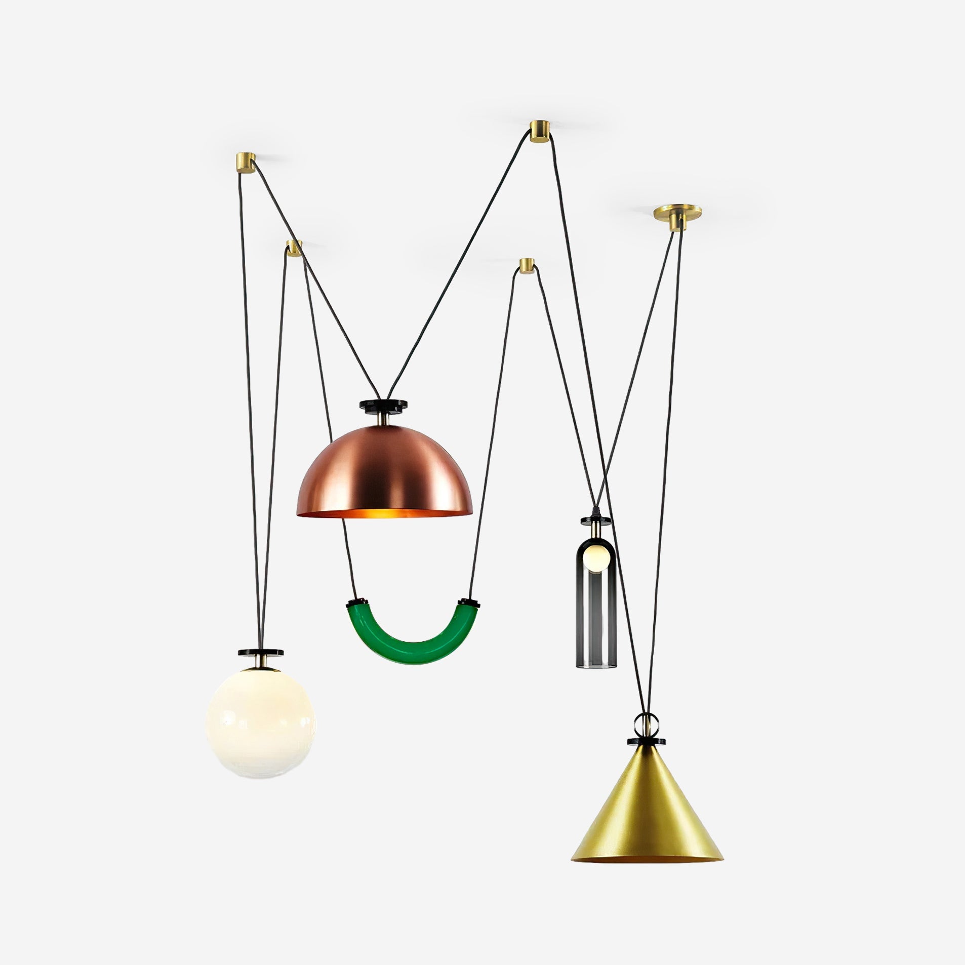 Lustra Chandelier en Forme Géométrique Art - Neutralighting