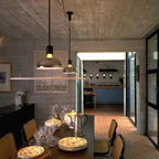 Arisha Suspension LED Moderne Métal/Acrylique Chromé/Noir - Neutralighting