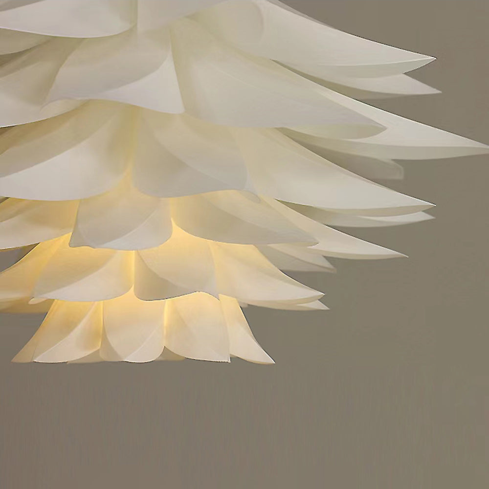 Arisha Suspension Fleur Moderne, Metal/PVC, Blanc, Chambre - Neutralighting