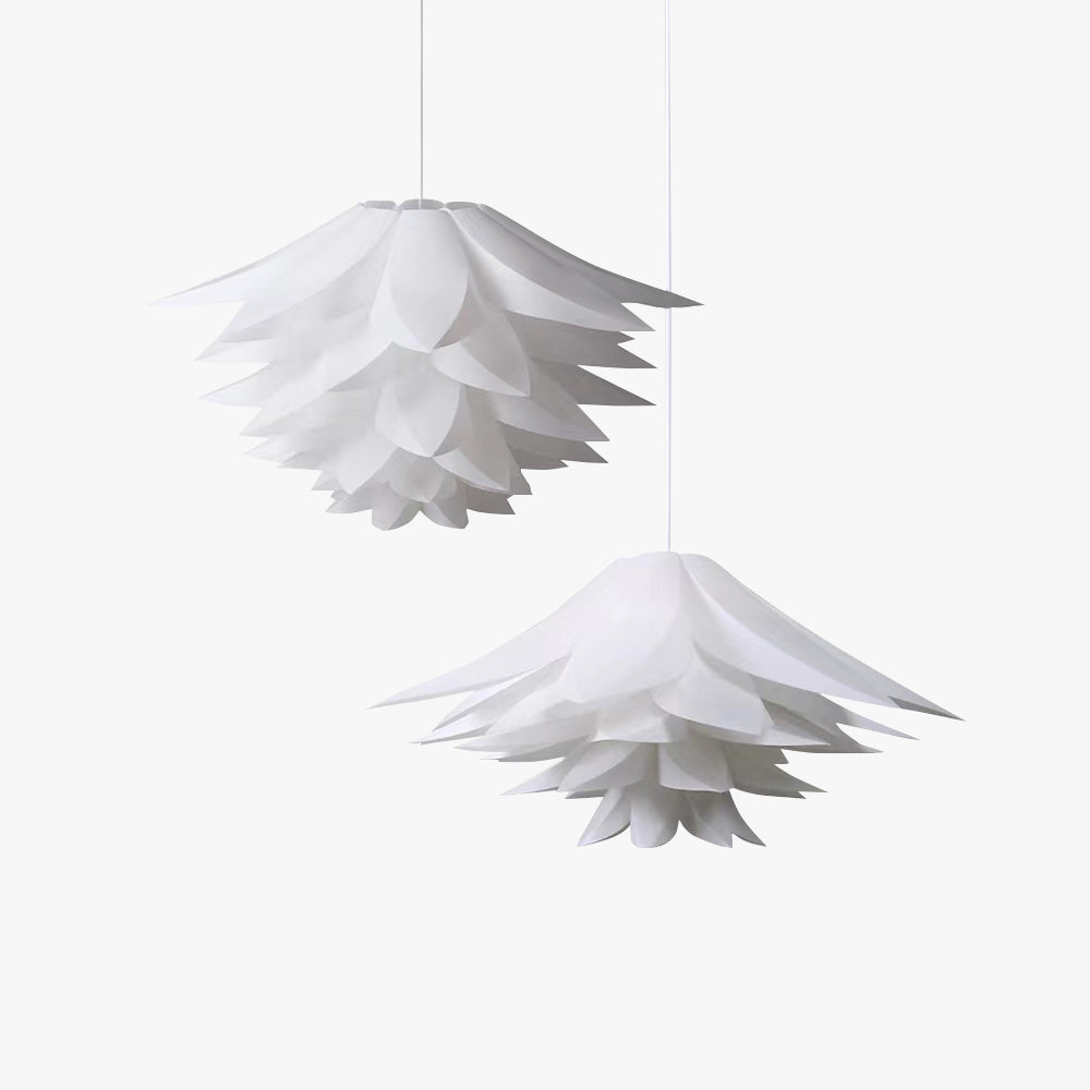Arisha Suspension Fleur Moderne, Metal/PVC, Blanc, Chambre - Neutralighting