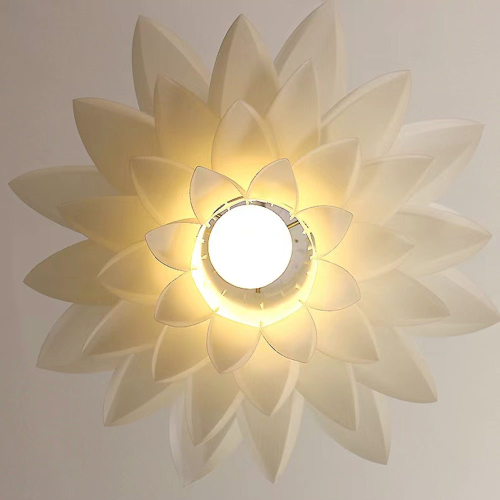 Arisha Suspension Fleur Moderne, Metal/PVC, Blanc, Chambre - Neutralighting