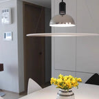 Arisha Suspension LED Moderne Métal/Acrylique Chromé/Noir - Neutralighting