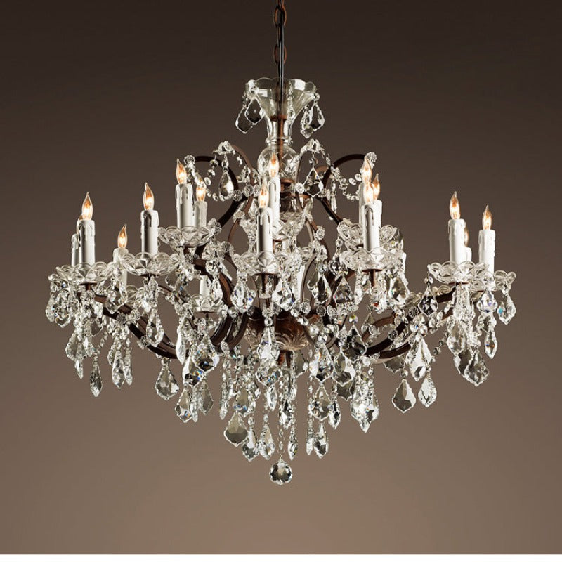 Silva Lustre décoratif Moderne, Métal/Cristal, Rouille, Salon - Neutralighting