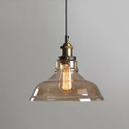 June suspension Industriel en Verre. Clair/Ambre/Gris Fumé - Neutralighting