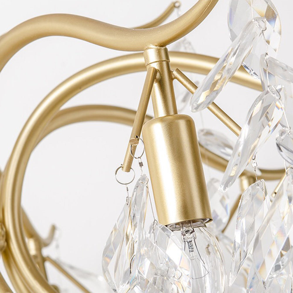 Kristy Suspension Multi Luxueux, Cristal/Cuivre, Noir/Or, Salon - Neutralighting