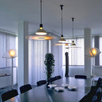Arisha Suspension LED Moderne Métal/Acrylique Chromé/Noir - Neutralighting