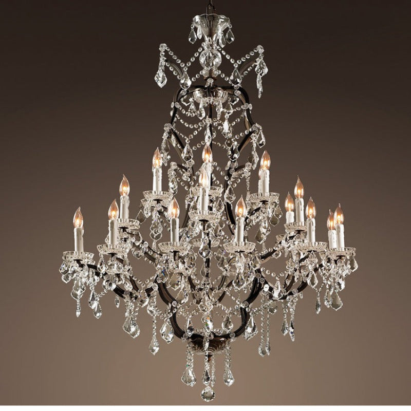 Silva Lustre décoratif Moderne, Métal/Cristal, Rouille, Salon - Neutralighting