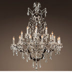 Silva Lustre décoratif Moderne, Métal/Cristal, Rouille, Salon - Neutralighting
