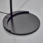 Arisha Lampadaire Feuille Nordique, Métal, Noir, Salle à Manger - Neutralighting