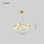 Valentina Suspension Boule Moderne, Métal/Verre, Doré/Noir, Salon - Neutralighting