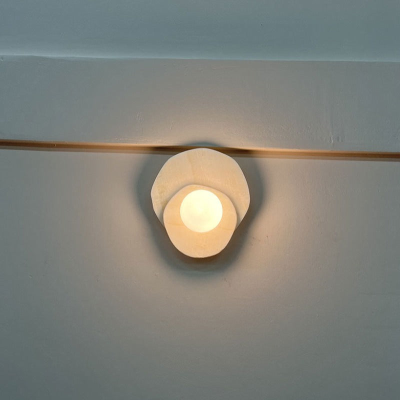 Arisha Français LED Roche Verre Intérieur Applique Murale Salon - Neutralighting