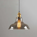 June suspension Industriel en Verre. Clair/Ambre/Gris Fumé - Neutralighting
