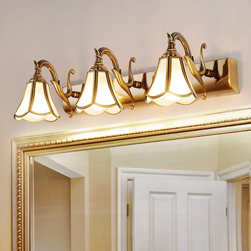 Ray Design Italien Floride Applique Murale à miroir LED Marron Métal Salle de Bain - Neutralighting