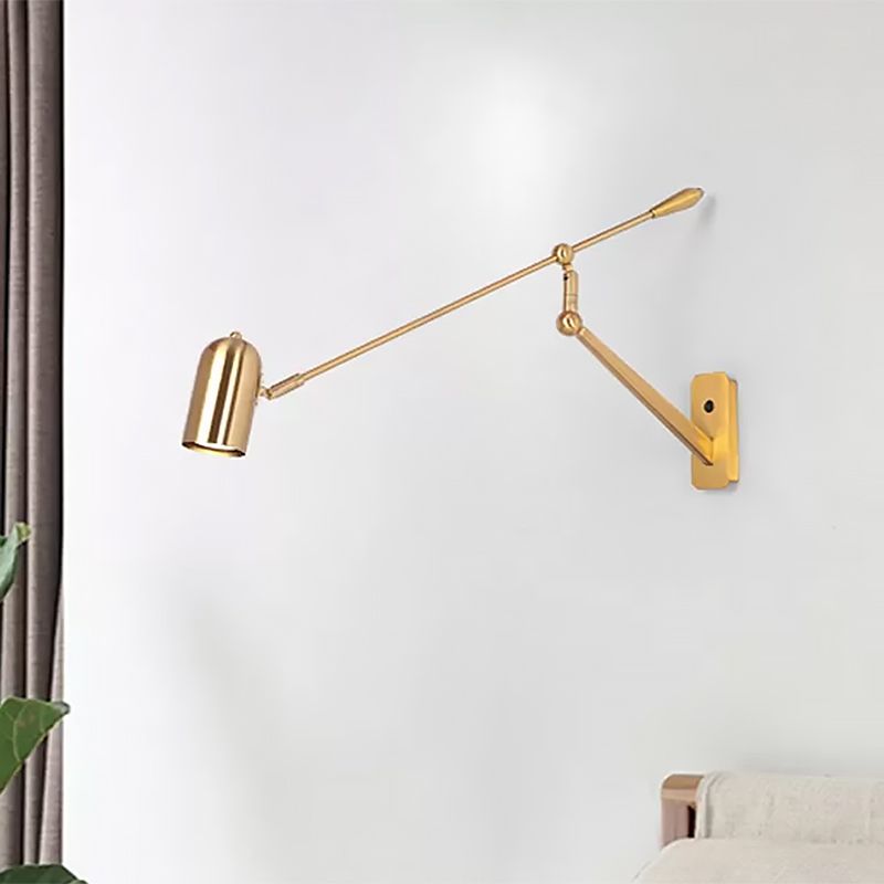 Arisha Applique Murale Orientable Vintage, Métal, Doré, Salon - Neutralighting