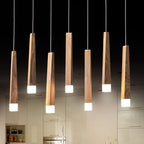 Muto Linéaire LED Suspension Bois/Acrylique Chambre à coucher Salle à manger - Neutralighting