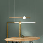Ray Moderne LED Suspension Or Blanc Métal Verre Salon Salle à manger - Neutralighting