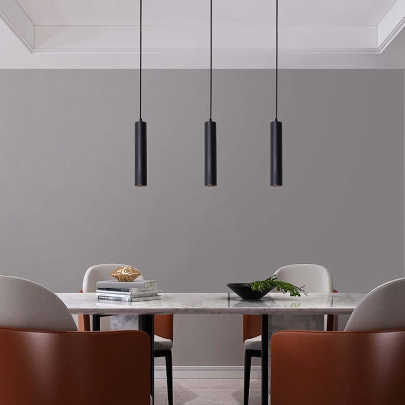 Yore Suspension Cylindre Moderne. Métal. Noir. Salon - Neutralighting