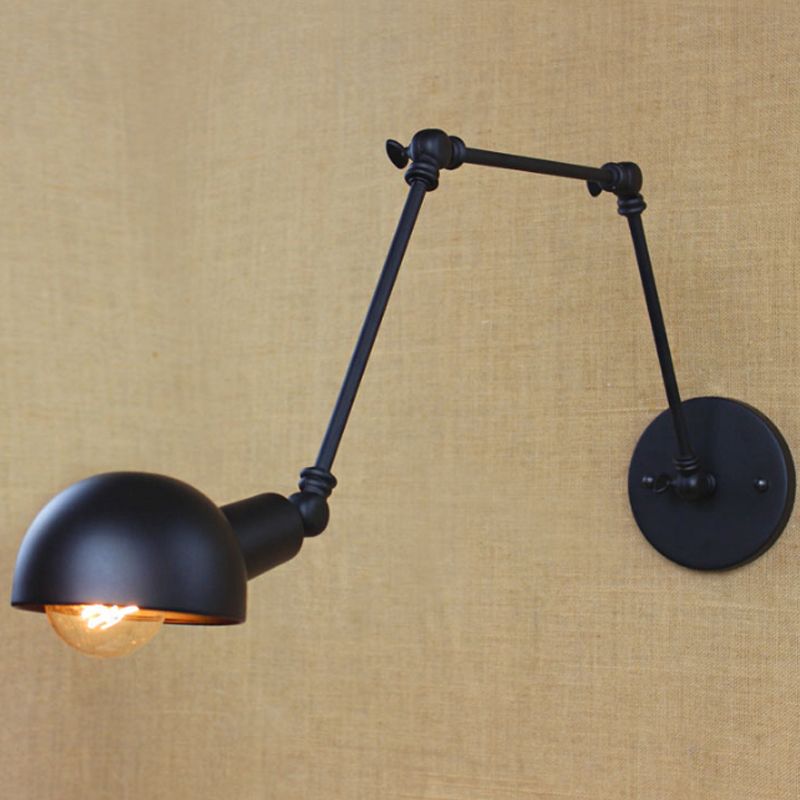 Epoch Applique Murale Rétro Industrielle, Métal, Noir, Salon - Neutralighting