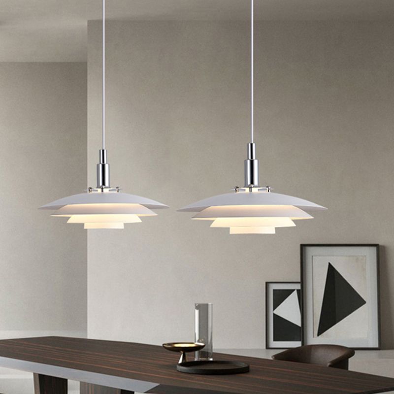 Nylo Suspension Bol Monerne. Métal . Blanc/Noir. Chambre - Neutralighting