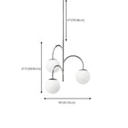 Valentina Suspension Multi Moderne, Metal/Verre, Blanc, Chambre - Neutralighting