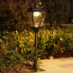 Ray Borne Extérieure Lanterne Vintage, Métal/Verre, Noir/Bronze, Cour - Neutralighting