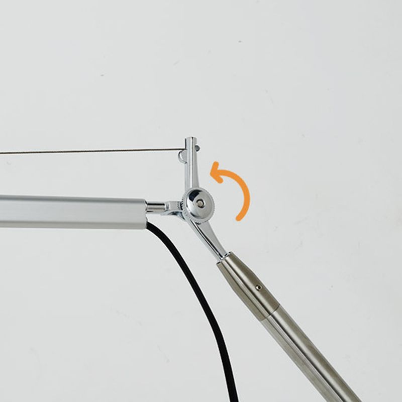 Epoch Applique Murale Orientable Minimaliste, Métal/Fabrique, Argent - Neutralighting