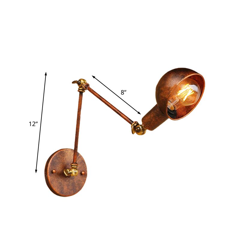 Epoch Applique Murale Vintage Industrielle, Rouille, Bureau - Neutralighting