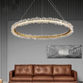Kristy Lustre Cercle Luxueux, Metal/Cristal, Or, Salon - Neutralighting