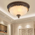 Arisha Retro LEDPlafonnier Beige Métal/Verre Salon Salle à manger - Neutralighting