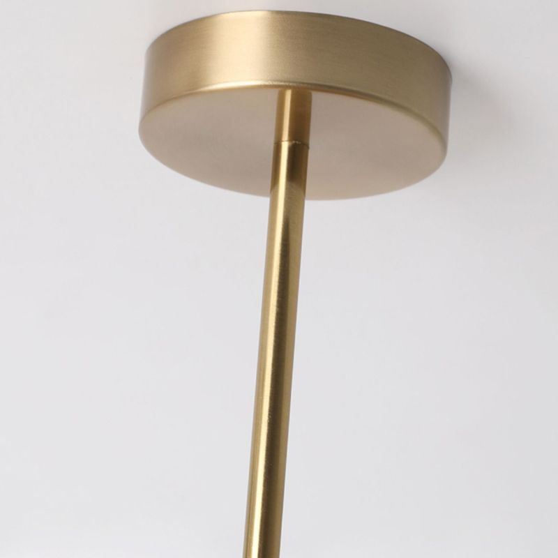 Valentina Plafonnier Rond Moderne, Métal/Verre, Orange/Blanc, Salon - Neutralighting