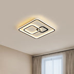 Arisha Moderne LED Plafonnier Noir Acrylique Chambre à Coucher Salon - Neutralighting