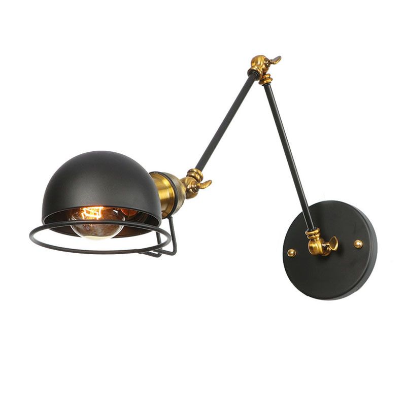 Epoch Applique Murale Orientable Nordique, Métal, Noir/Doré - Neutralighting