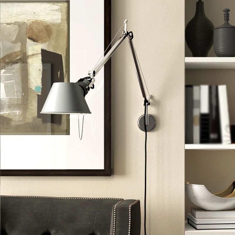 Epoch Applique Murale Réglable Industrielle, Argent, Bureau - Neutralighting