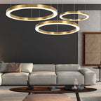 Arisha Suspension Anneau Moderne, Métal/Acrylique, Dorée, Salon - Neutralighting