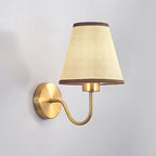 Tiffany Applique Murale Géométrique Nordique, Métal/Tissu, Noir/Blanc/Café/Lin, Chambre - Neutralighting