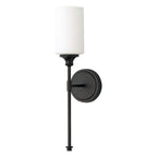 Tiffany Applique Murale Minimaliste Nordique, Métal, Noir/Argent, Chambre à Coucher - Neutralighting