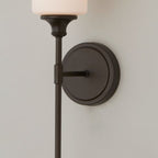 Tiffany Applique Murale Minimaliste Nordique, Métal, Noir/Argent, Chambre à Coucher - Neutralighting
