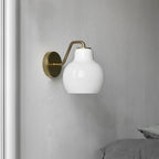 Arisha Applique Murale Vase Scandinave, Verre/Métal, Or, Cuisine - Neutralighting