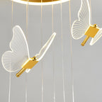 Olivia Moderne LED Suspension Doré Métal/Acrylique Salon Chambre à coucher - Neutralighting