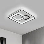 Arisha Moderne LED Plafonnier Noir Acrylique Chambre à Coucher Salon - Neutralighting