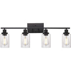 Silva Applique Murale Miroir Cylindrique Moderne, Verre/Métal, Noir/Or/Nickel, Chambre - Neutralighting