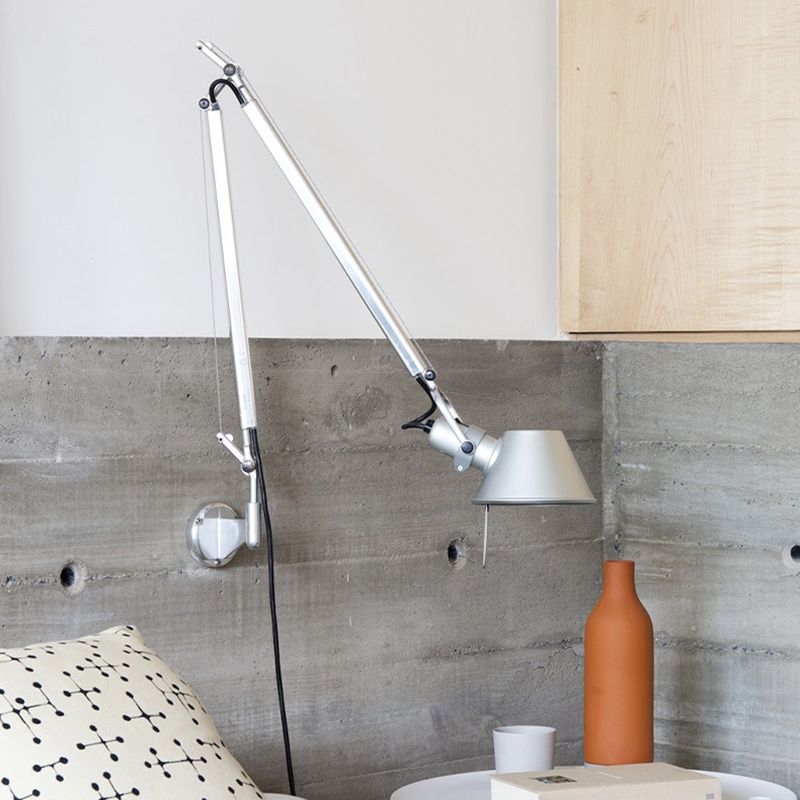 Epoch Applique Murale Réglable Industrielle, Argent, Bureau - Neutralighting