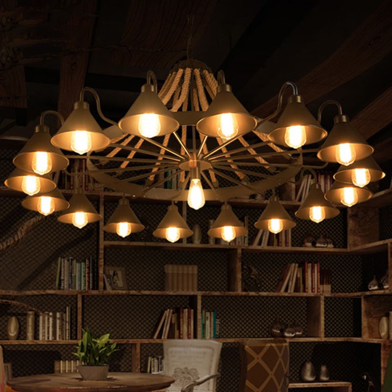 Silva Suspension Dôme Industriel, Métal/Verre, Noir/Blanc, Salon - Neutralighting