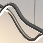Arisha Suspension Linéaire Minimaliste, Noir/Blanc/Gris, Salon - Neutralighting