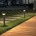 Ray Borne Extérieure Bol Vintage, Métal/Acrylique, Gris, Jardin - Neutralighting